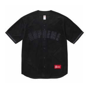 Jersey Supreme Button-Up Velour Logo SP042