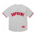 Jersey Supreme Button-Up Mesh Logo Embroidery SP043