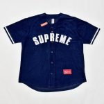 Jersey Supreme Button-Up Velour Logo Navy SP044 - Image 2