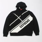 Hoodie Supreme Stripe Graphic Black SP053