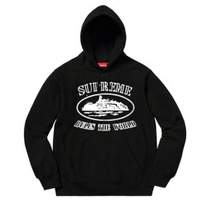 Hoodie Supreme x Corteiz Black SP047