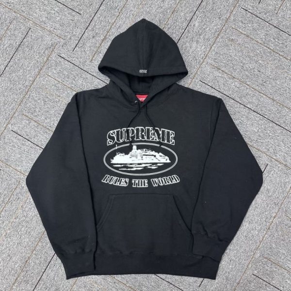 Hoodie Supreme x Corteiz Black SP047 - Image 2