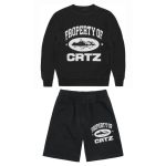 Tracksuit Corteiz CRTZ Property Logo Black CZ003