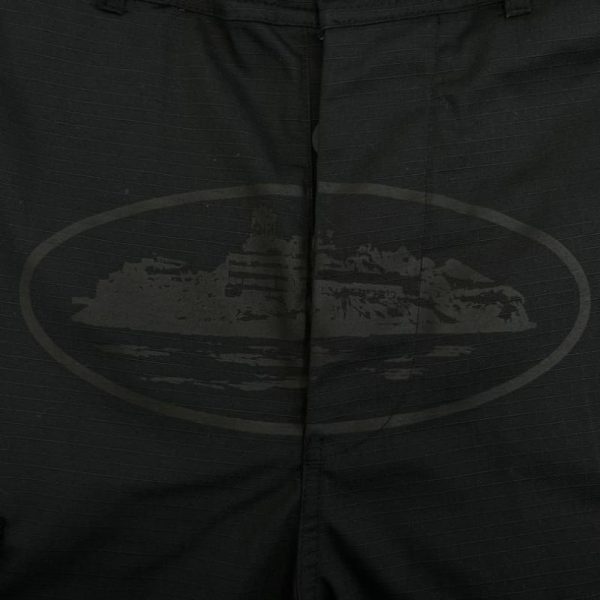 Shorts Cargo Corteiz Guerillaz Black Edition CZ005 - Image 4