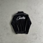 Tracksuit Corteiz Velour Black with White Logo CZ007 - Image 3
