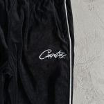 Tracksuit Corteiz Velour Black with White Logo CZ007 - Image 9