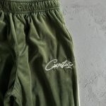 Tracksuit Corteiz Velour Green with White Logo CZ008 - Image 6