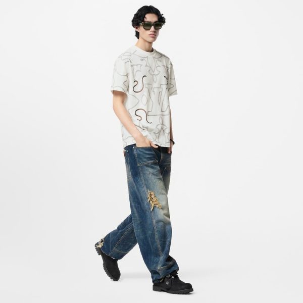 Boot Louis Vuitton x Timberland Black LV033 - Image 8