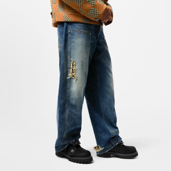 Boot Louis Vuitton x Timberland Ankle Black LV034 - Image 6