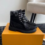 Boot Louis Vuitton x Timberland Ankle Black LV034 - Image 7