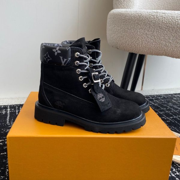 Boot Louis Vuitton x Timberland Ankle Black LV034 - Image 7