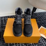 Boot Louis Vuitton x Timberland Ankle Black LV034 - Image 8