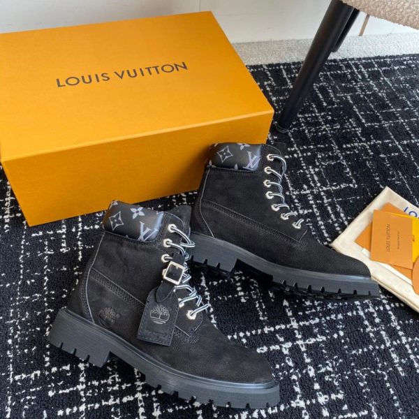 Boot Louis Vuitton x Timberland Ankle Black LV034 - Image 9