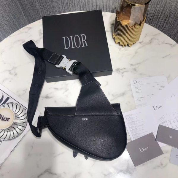Bag Dior Black Leather Black DO035 - Image 3