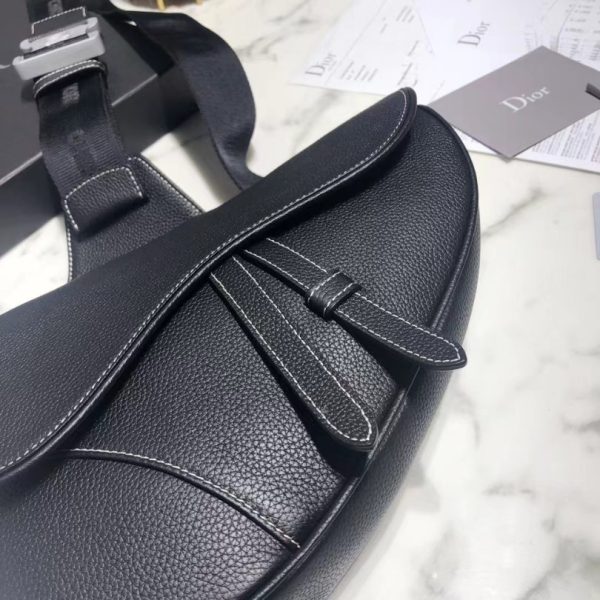 Bag Dior Black Leather Black DO035 - Image 5