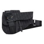 Bag Dior Oblique Black Canvas DO036
