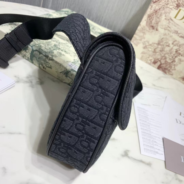 Bag Dior Oblique Black Canvas DO036 - Image 5