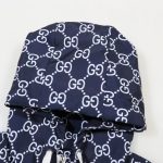 Jacket Gucci Monogram Hooded Navy GC097 - Image 3
