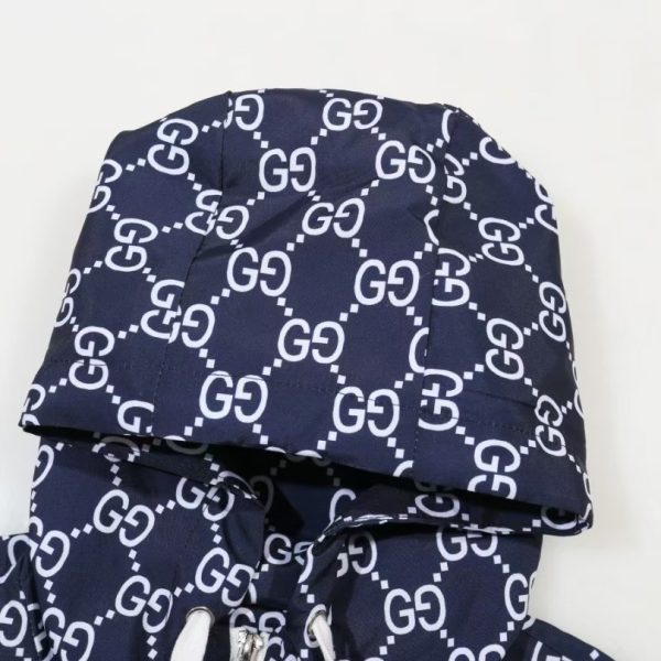 Jacket Gucci Monogram Hooded Navy GC097 - Image 3