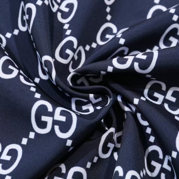 Jacket Gucci Monogram Hooded Navy GC097 - Image 6
