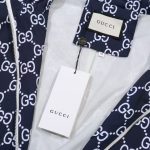 Jacket Gucci Monogram Hooded Navy GC097 - Image 9