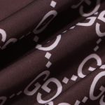 Jacket Gucci Monogram Hooded Brown GC098 - Image 6