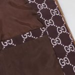 Jacket Gucci Monogram Hooded Brown GC098 - Image 8