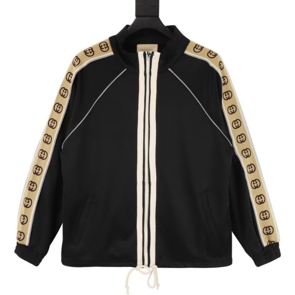 d111410_7588-1.jpg Jacket Gucci Monogram Stripe Track GC099 - Image 1