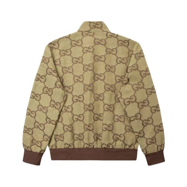 Jacket Gucci Monogram Beige Brown GC100 - Image 2