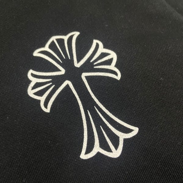 Hoodie Chrome Hearts Cross Zip Black CH064 - Image 3