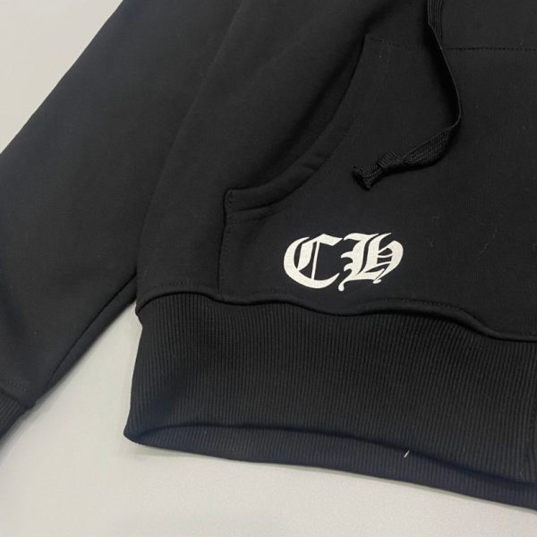 Hoodie Chrome Hearts Cross Zip Black CH064 - Image 5
