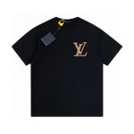 T-Shirt Louis Vuitton Monogram Logo Black LV046