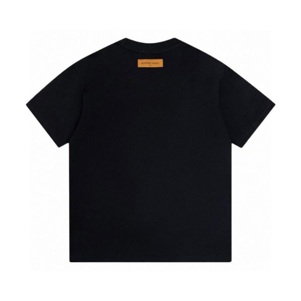 T-Shirt Louis Vuitton Monogram Logo Black LV046 - Image 2
