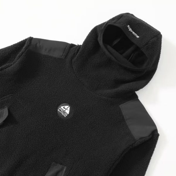 Hoodie Supreme Nike ACG Fleece Black NK004 - Image 3