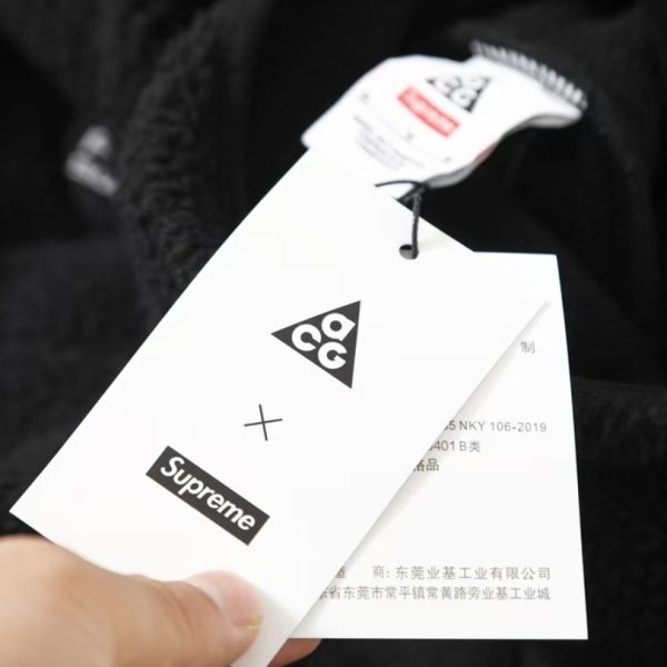 Hoodie Supreme Nike ACG Fleece Black NK004 - Image 14