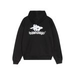 Hoodie Balenciaga Black Logo Print BL064 - Image 2