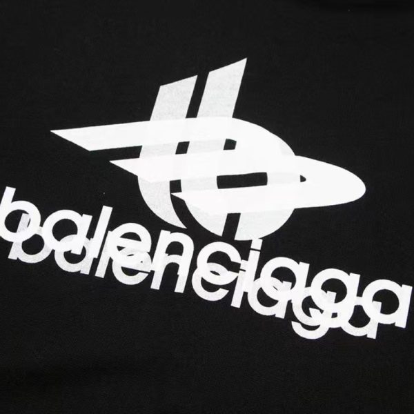 Hoodie Balenciaga Black Logo Print BL064 - Image 4