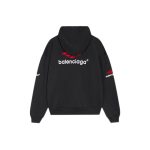 Hoodie Balenciaga Black Red Logo Pullover BL065 - Image 2