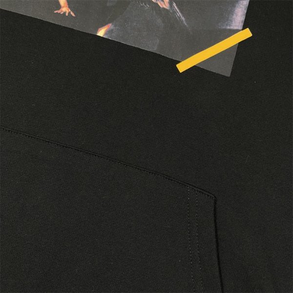 Hoodie Off-White Black with Yellow Arrows OFF009 - Image 8