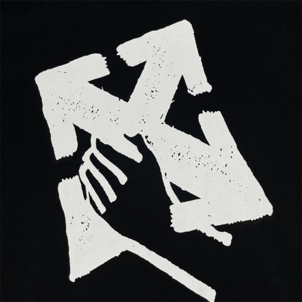 Hoodie Off-White Arrows Black OFF010 - Image 5