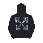 Hoodie Off-White Arrows Skull Black OFF011
