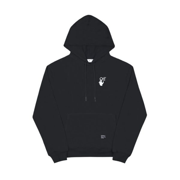 Hoodie Off-White Arrows Skull Black OFF011 - Image 2