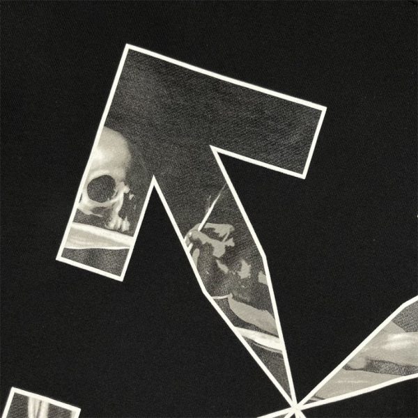 Hoodie Off-White Arrows Skull Black OFF011 - Image 5