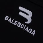 Hoodie Balenciaga 3 Stripes Black White BL066 - Image 3