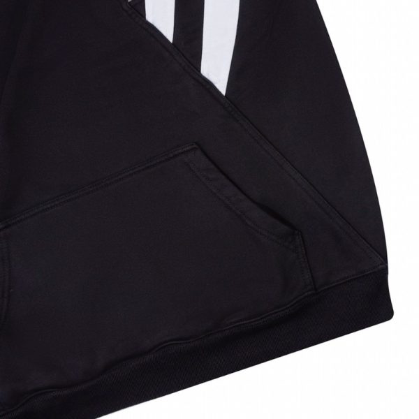 Hoodie Balenciaga 3 Stripes Black White BL066 - Image 6