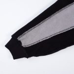 Hoodie Balenciaga 3 Stripes Black White BL066 - Image 8