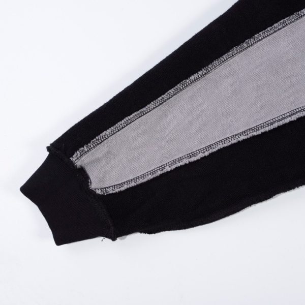 Hoodie Balenciaga 3 Stripes Black White BL066 - Image 8