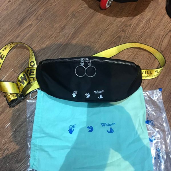 Bag Off-White Industrial Belt Bag Black OFF012 - Image 4