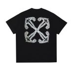 T-shirt Off-White Arrows Logo Black White OFF014