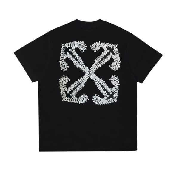 d112698_23343-1.jpg T-shirt Off-White Arrows Logo Black White OFF014 - Image 1